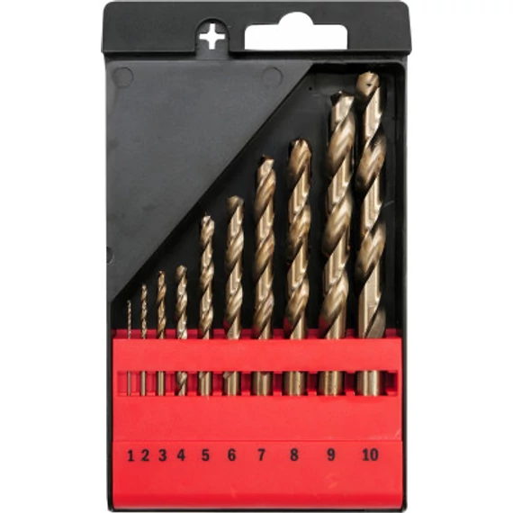 Yato Fémfúró készlet 1-10mm, 10 részes