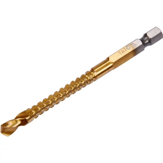 Yato Fúrógépbe fogható fémfúró, HSS-Tin Hex, 1/4", 4.0mm