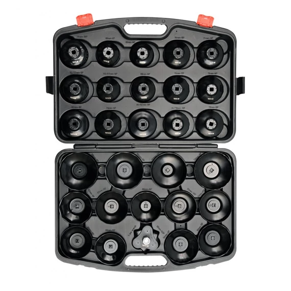 Yato YT-0596 Dugókulcs készlet olajszűrőhöz 3/8&quot; 30 db-os