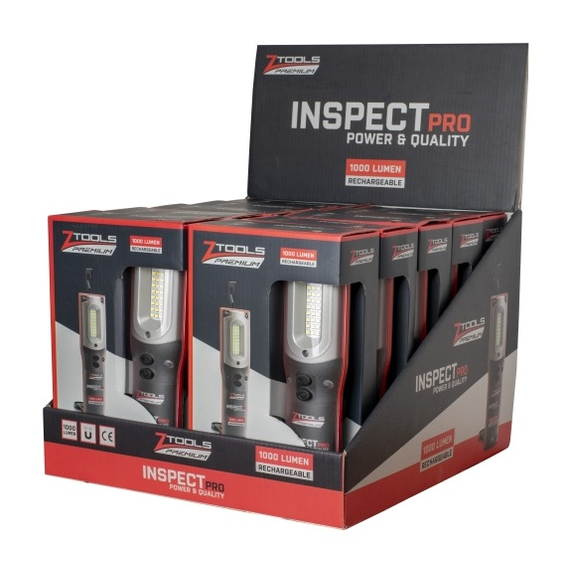 Z-Tools Inspect Pro 1000 akkus szerelőlámpa, Li-Ion SMD, 3W és 10W, 10db