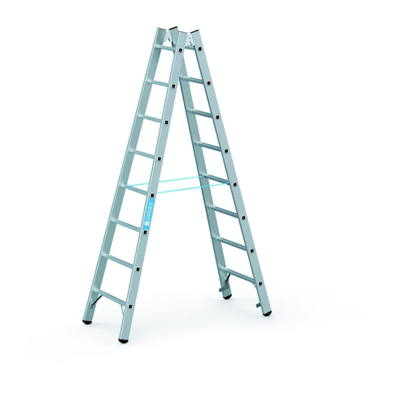 Zarges Coni B kétoldalas állólétra, alu, 2x8 fokos, 2.3m