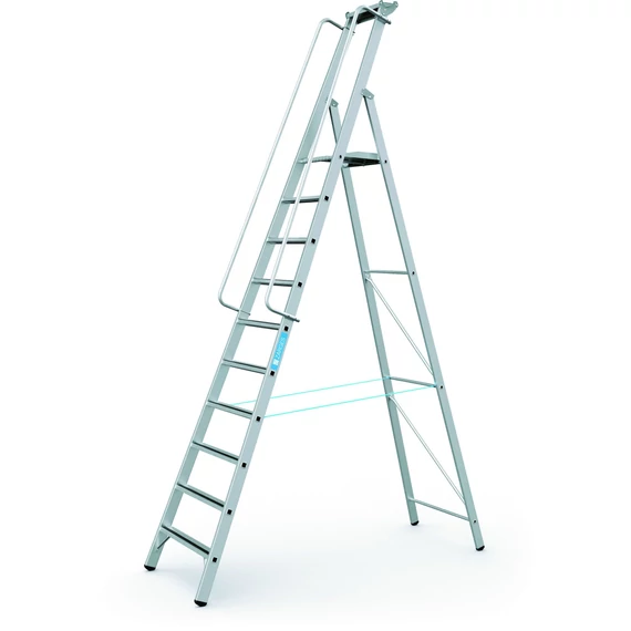 Zarges Meistertritt S egyoldalas állólétra, alu, 10 fokos, 2.59m