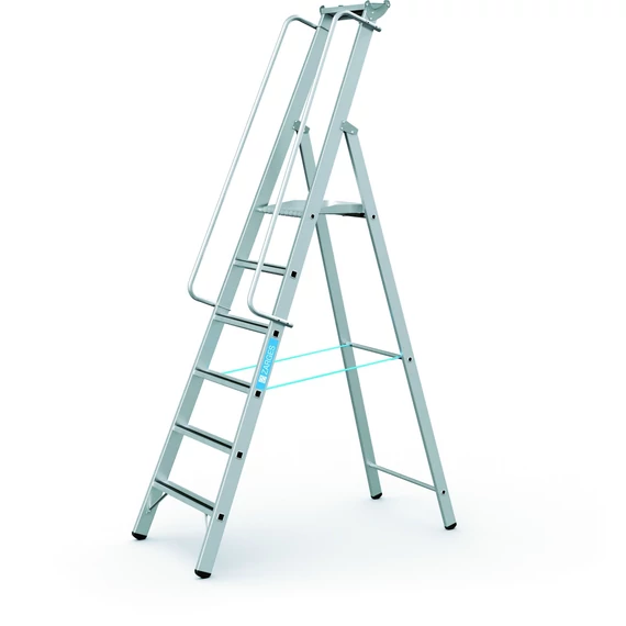 Zarges Meistertritt S egyoldalas állólétra, alu, 6 fokos, 1.55m