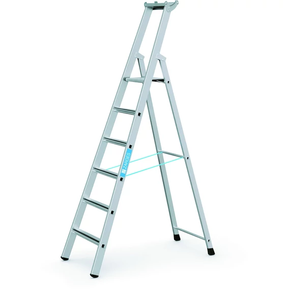Zarges Saferstep S egyoldalas állólétra, alu, 6 fokos, 1.59m
