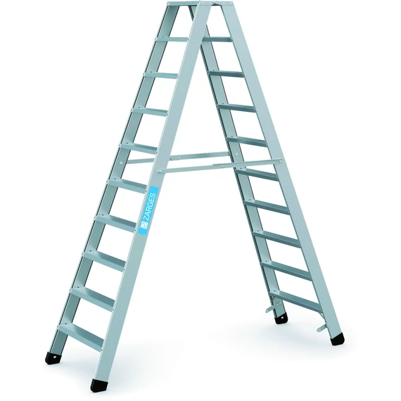 Zarges Seventec B kétoldalas állólétra, alu, 2x10 fokos, 2.18m