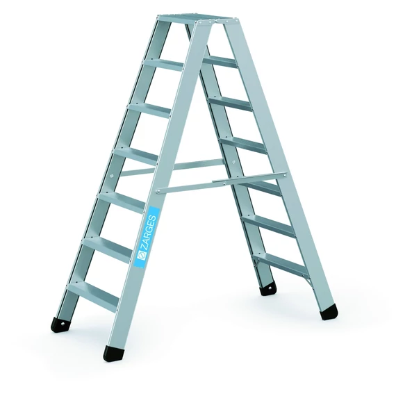 Zarges Seventec B kétoldalas állólétra, alu, 2x7 fokos, 1.66m