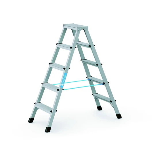 Zarges XLstep B kétoldalas állólétra, alu, 2x5 fokos, 1.24m