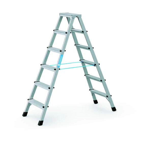 Zarges XLstep B kétoldalas állólétra, alu, 2x6 fokos, 1.49m