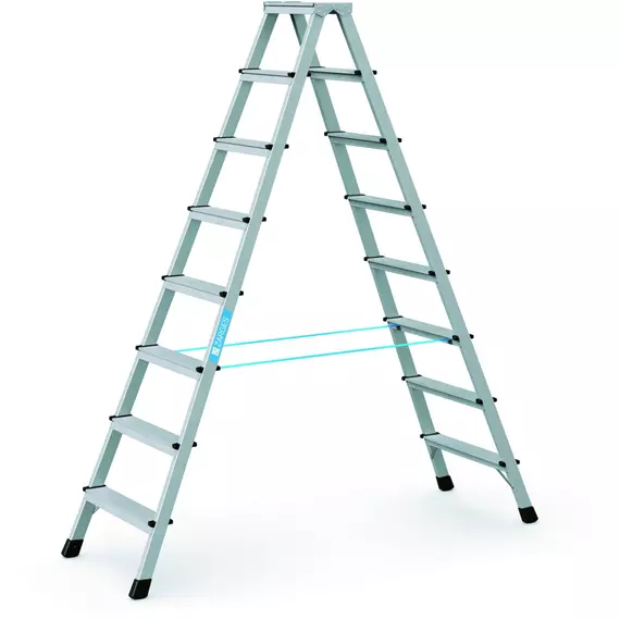 Zarges XLstep B kétoldalas állólétra, alu, 2x8 fokos, 1.99m