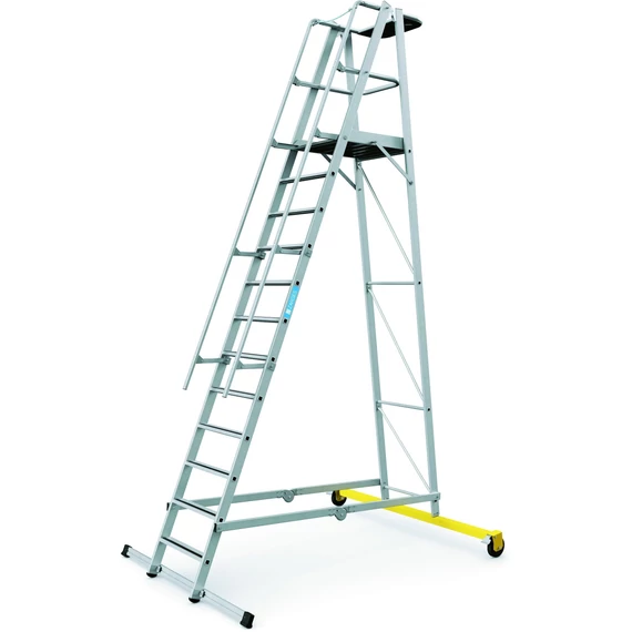 Zarges ZAP Safemaster Plus S dobogós létra, alu, 12 fokos, 3.1m
