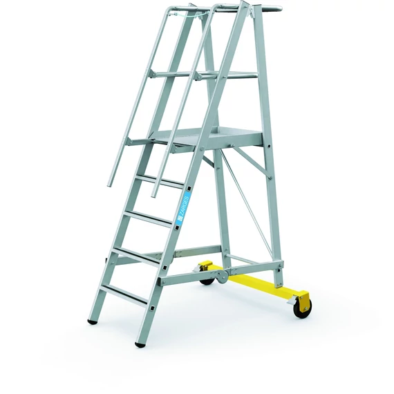 Zarges ZAP Safemaster Plus S dobogós létra, alu, 5 fokos, 1.3m