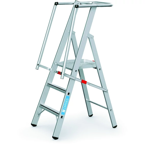 Zarges ZAP Safemaster S dobogós létra, alu, 3 fokos, 0.79m