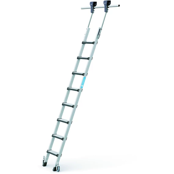 Zarges Comfortstep Trec LH guruló polclétra, alu, 8 fokos, 2.58m