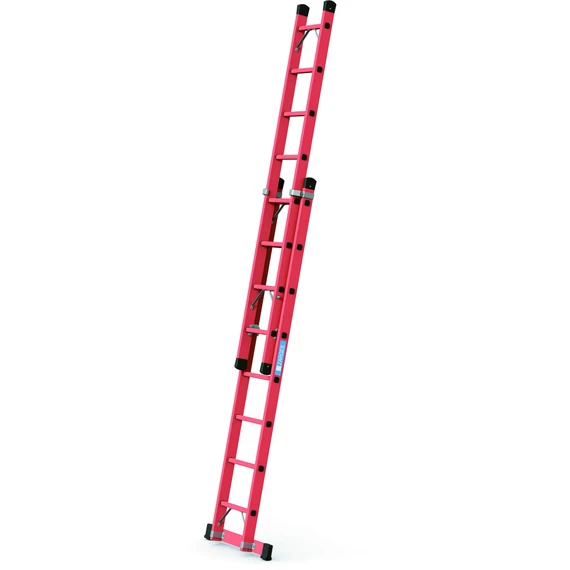 Zarges Everest EFA 2E kétrészes tolólétra, GFK, 2x8 fokos, 4.17m