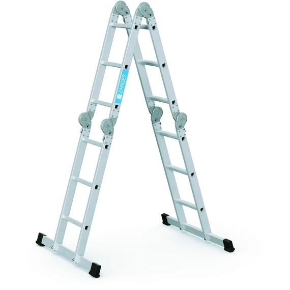 Zarges Multitec M sokcélú létra, alu, 4x3 fokos, 3.62m