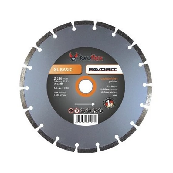 TOROFLEX FAVORIT SINTER gyémánttárcsa 125x22,2/SH8