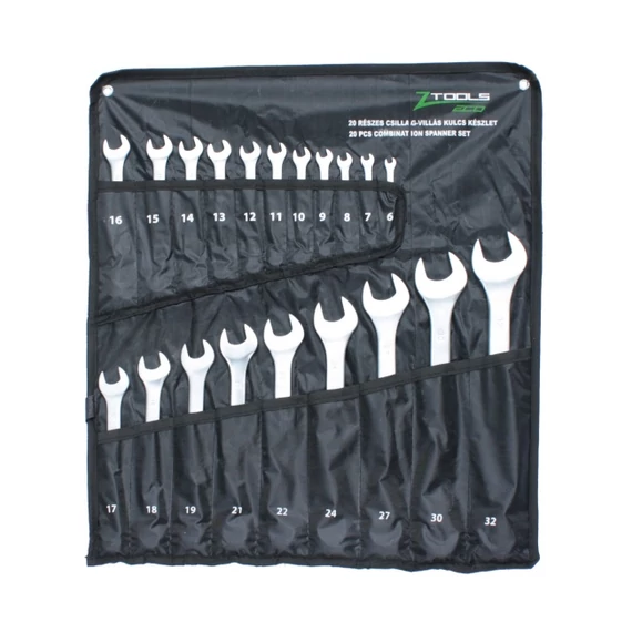 Z-TOOLS csillag-villás kulcskészlet elliptikus 20r. 6-32mm