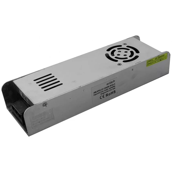 Avide Slim tápegység LED szalaghoz, beltéri, 12V, 360W
