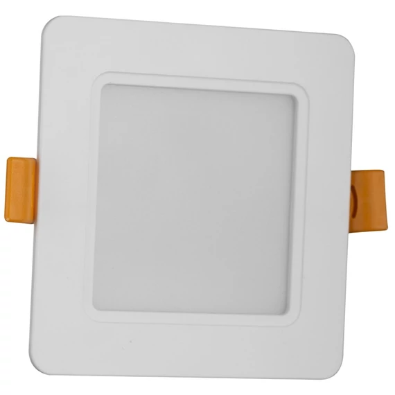 Avide mennyezeti LED lámpa, beépíthető, négyzet, műanyag, 5W, 6400K