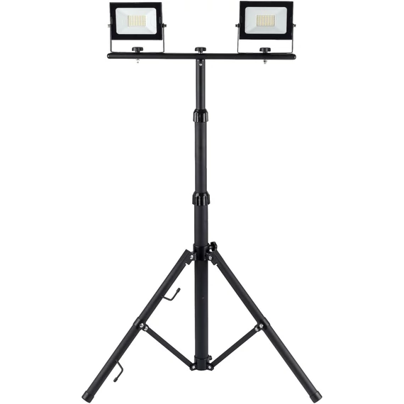 Avide LED reflektor 2 fej tripoddal, Slim, SMD, 2x30W, 4000K
