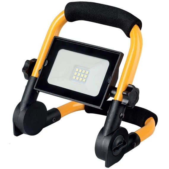Avide LED reflektor kerettel, hordozható, Slim, SMD, 10W, 4000K