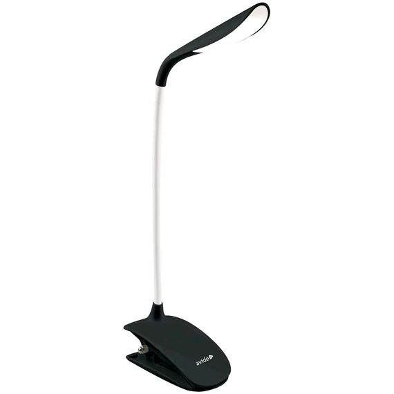 Avide LED Asztali Lámpa Csiptethető Fekete 3W