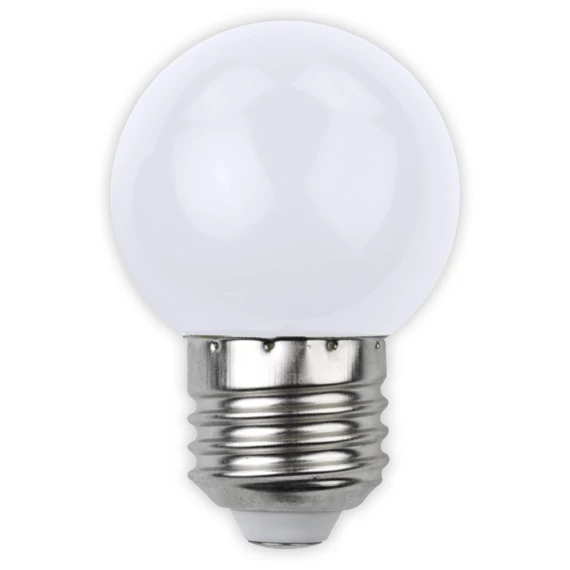 Avide kis gömb LED izzó, E27, 1W, fehér