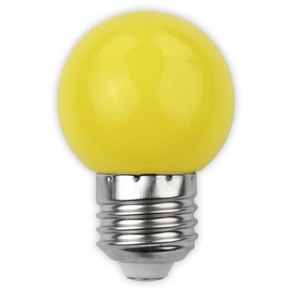 Avide kis gömb LED izzó, E27, 1W, sárga