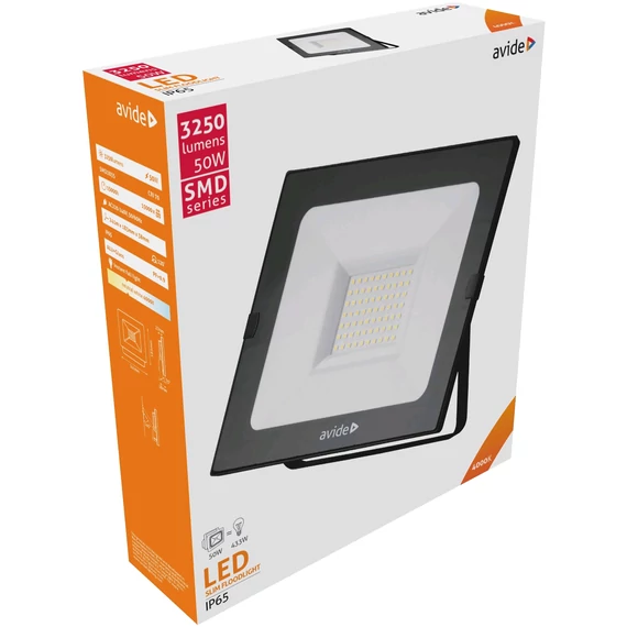 Avide LED Reflektor Slim SMD 50W NW 4000K
