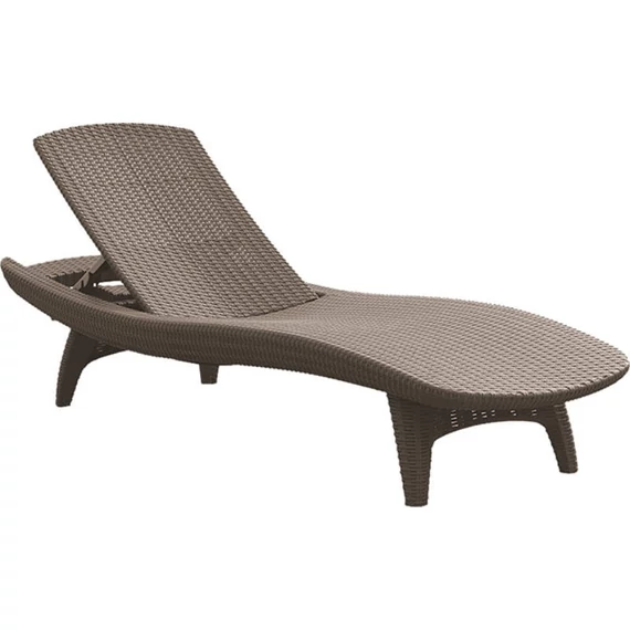 Keter Pacific műrattan napozóágy, cappuccino
