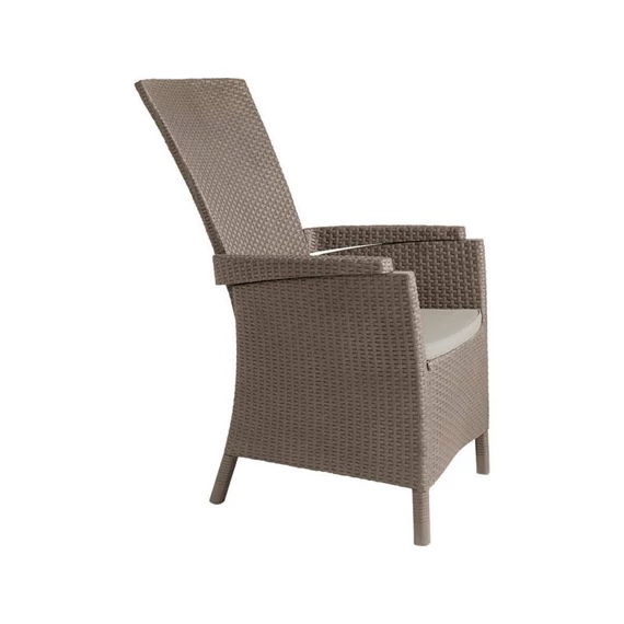 Allibert Vermont műrattan kerti fotel, cappuccino