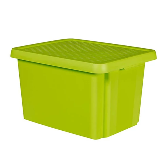 Curver Essentials tároló doboz fedővel, zöld, 26L