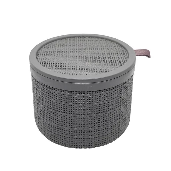 Curver Jute kerek kosár fedéllel, 2L, szürke