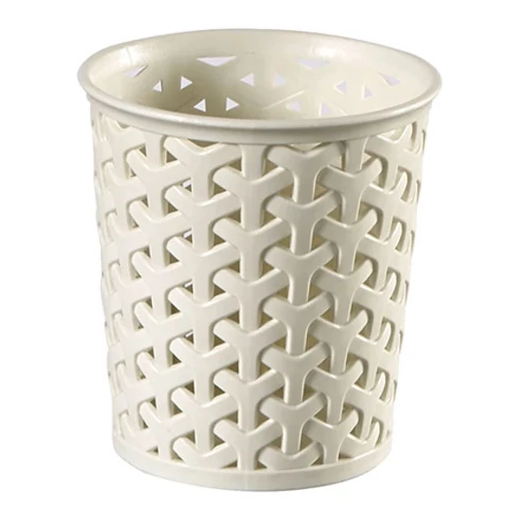 Curver My Style rattan kerek tároló kosár, krém, L