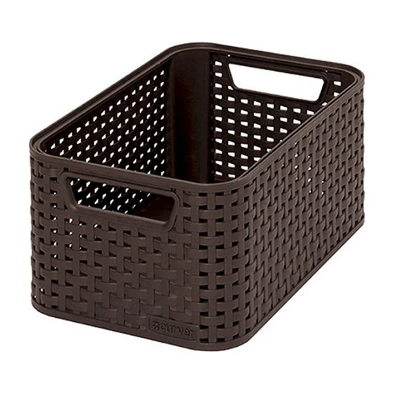 Curver Style rattan hatású kosár, barna, 7L