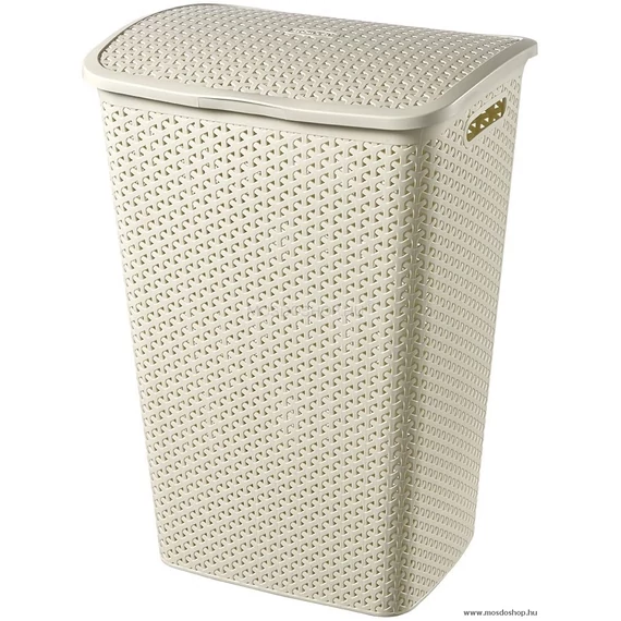 Curver My Style rattan szennyestartó 55L, krém