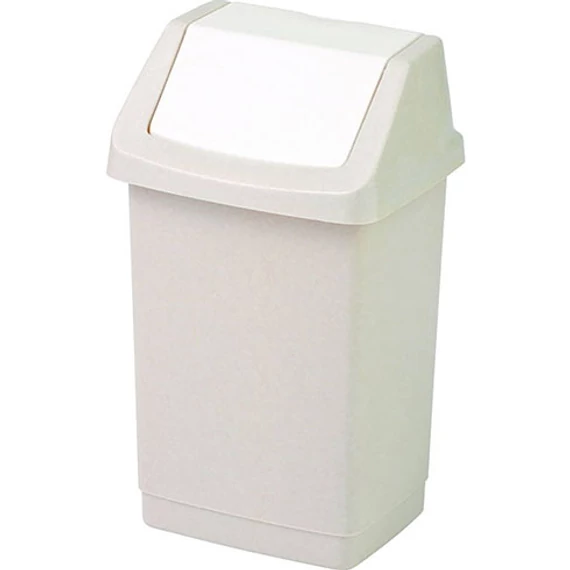 Curver billenőfedeles szemetes, bézs, 15L