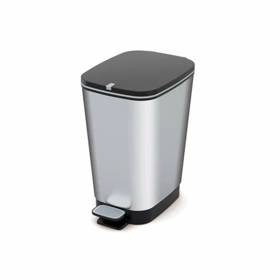 Curver Chic pedálos szemetes, 45L, ezüst