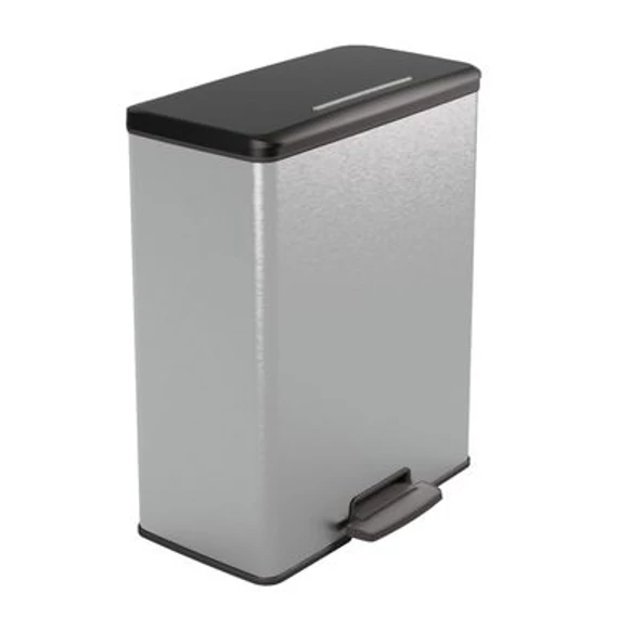 Curver Deco-bin pedálos szemetes, 65l, ezüst