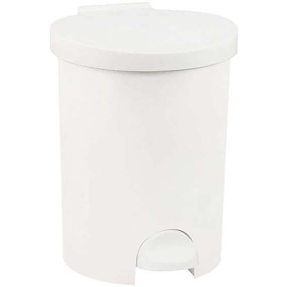 Curver kerek pedálos szemetes belső kosárral, fehér, 15L