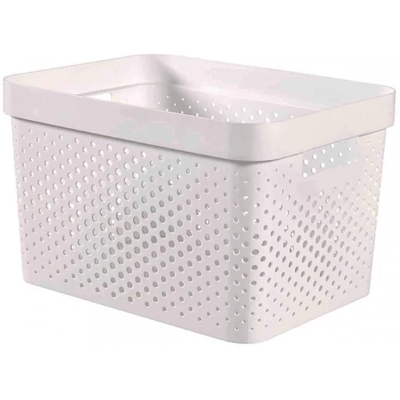 Curver Infinity tárolókosár, 17L, fehér