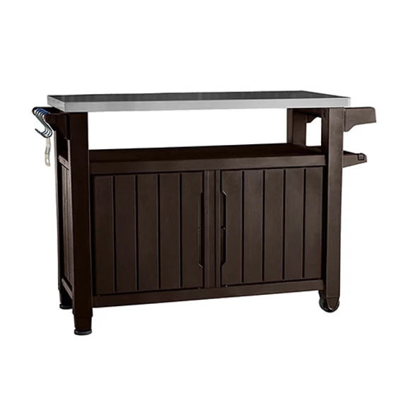Keter Unity XL műanyag kerti grill asztal 183l