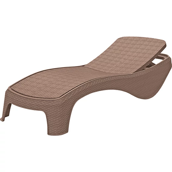Keter Atlantic műrattan napozóágy, cappuccino