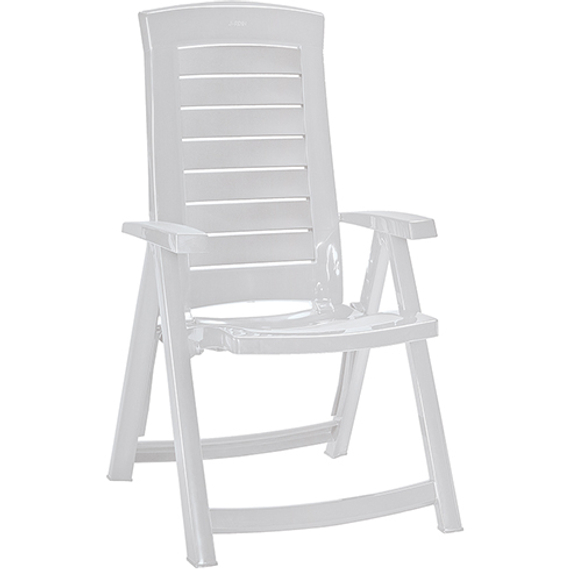 Allibert Aruba dönthető műnyag kerti szék, fehér