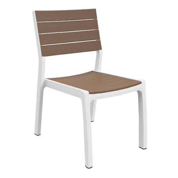 Keter Harmony műanyag kerti szék, fehér/cappuccino