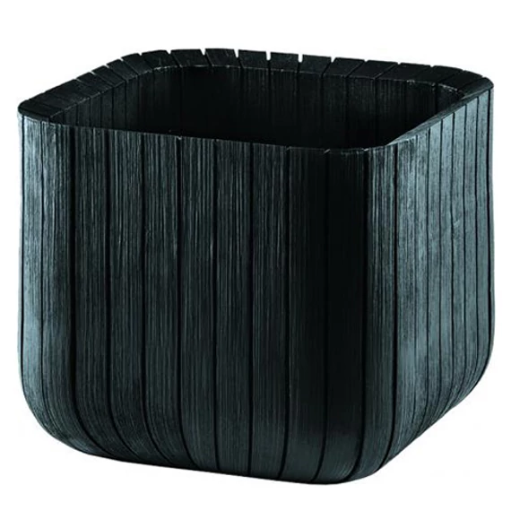 Keter Cube Planter műanyag virágláda, grafit, L