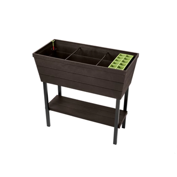 Keter Urban Bloomer műanyag virágláda, 82x37.3x78cm, grafitszürke