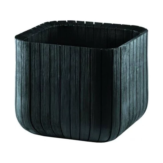 Keter Cube Planter műanyag virágláda, grafit, M