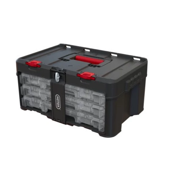 Keter Stack'N'Roll rendszerező, reteszelhető, 3 fiókos, 37.1L