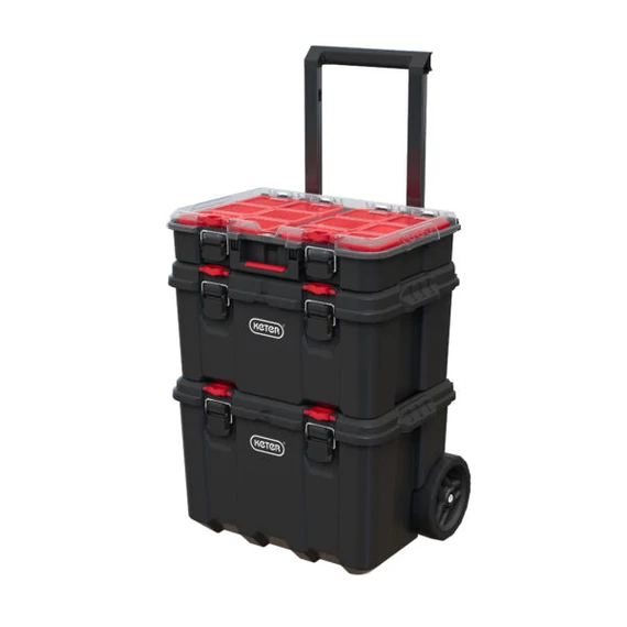 Keter Stack'N'Roll szerszámosláda szett, gurulós, 150L